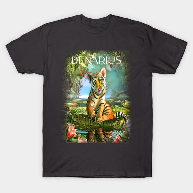 Playful Tiger T-Shirt by DenariusClothing